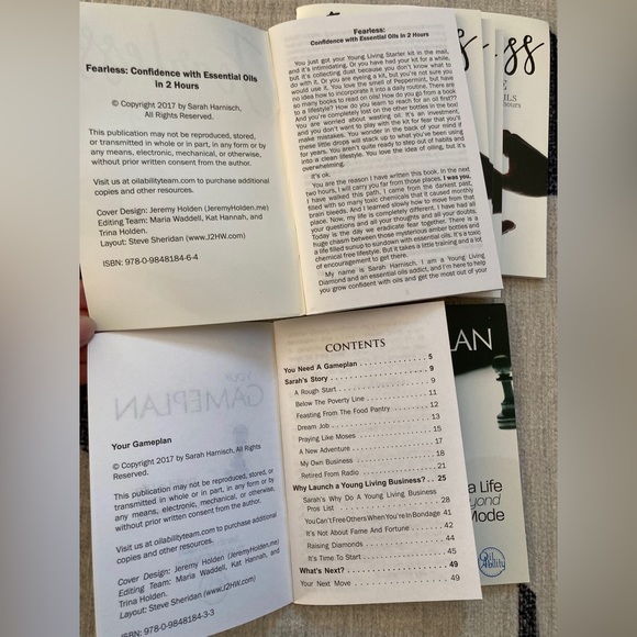 Sarah Harnisch Fearless and Your Gameplan mini books - Picture 3 of 4